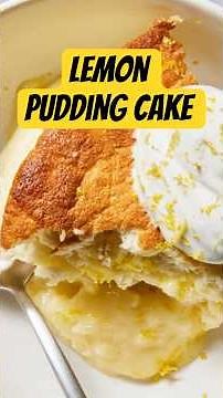 Easy Lemon Pudding Cake Recipe #recipe #cake #lemonpuddingcake