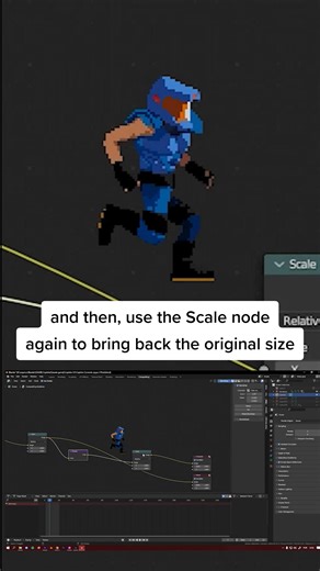 easy pixelart look in Blender #pixelart #indiegames #gameasset #blender #3d #pixelartgame #deadcells #art #tutorials #howto #workflow #3dblender #blender3d