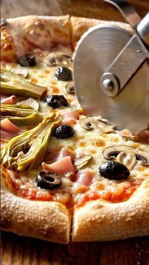 How to Make Authentic Italian Pizza with Artichokes and Mushrooms #flatbreadpizza
