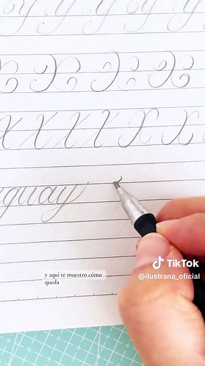 Ejercicio 49: Letras U, Y y X en Caligrafía