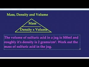 Mass, Density and Volume