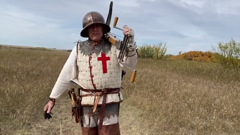 This crossbow was built to punch through armor