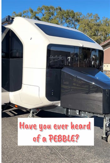 . . Crazy cool innovative camper! “Pebble” Ever heard of it? 🌝 All electric 🌝 Self hitching (soo crazy!) 🌝 Bathroom clear glass goes opaque 🌝 Lightweight 🌝 Price range $113,500 - $179,000 See the link below! https://pebblelife.com . . #pebblelife #uniquecampers #allelectricrv #gooffgrid #pebblerv