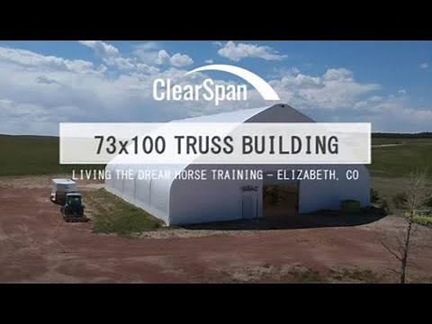 ClearSpan Horse Arena - Living the Dream Horse Training - 73x100