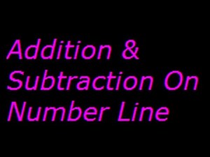 Addition and Subtraction of Fractions using Number Line