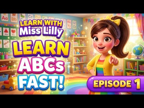 Fun ABC Adventure! Learn Letters A, B, C & D with Cute Animals 🌈 | Episode 3 | Learn with Miss Lilly