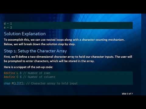 Counting Characters in an Array: A Simple C Program Solution
