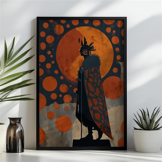 Tezcatlipoca Aztec God Poster: Night Sky Mesoamerican Mythology Art - Etsy