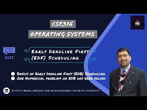 Lecture 19:Early Deadline First (EDB) Scheduling || Real Time CPU Scheduling Algorithm