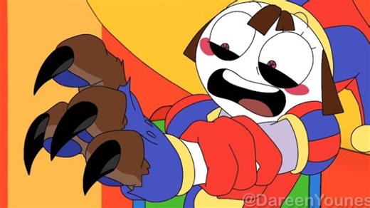 Pomni turns into a Werewolf•马戏团狼人//原作者：DareenYounes