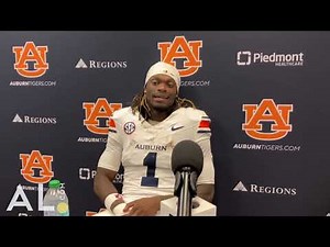 Wide receiver Eric Singleton Jr. speaks with the media following Auburn's 16-10 loss at Texas A&M.
