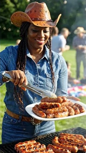 AA Cowgirl Jessica Cooked, Smoked Turkey Link Sausages!