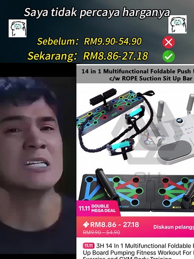 Multifunctional Foldable Push Up Board for Home Exercise and Gym