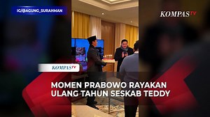 Momen Presiden Prabowo rayakan ulang tahun Seskab Teddy saat sela kunjungan di Paris
