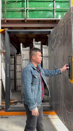 Large Pivot Door Opening in One Smooth Motion