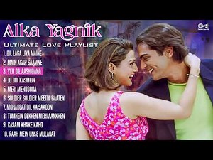 💞 Alka Yagnik Ultimate Love Playlist | Audio Jukebox | Best Romantic Hits | Hindi Gaana