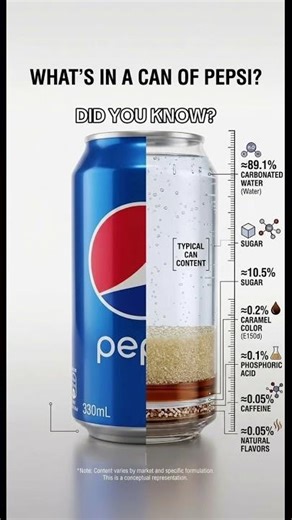 What is in the can of Pepsi?