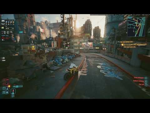 Cyberpunk 2077 — Driving in Night City / i9-14900K + RX 9070 XT / 1440p Ultra / Stutter & Low 1% FPS