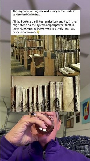 The Largest Surviving Chained Library in The World is at Hereford Cathedral.