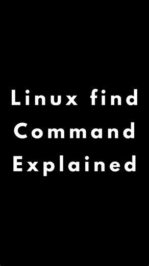 Find Any File in Linux Using the find Command | #shorts