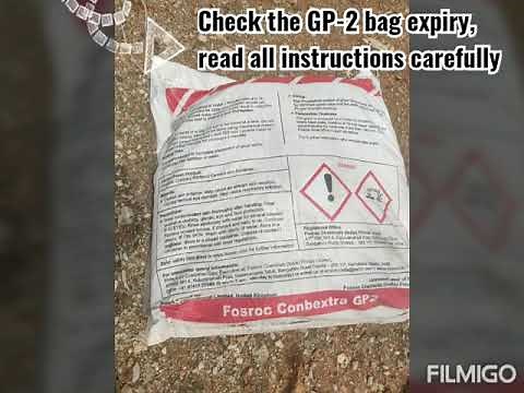 Fosroc conbextra GP-2 grouting or core filling method