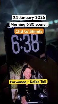 Chandigarh to shimla traffic snow update latest - 24 January 2026. #snow #shimlalatest #shimlasnow