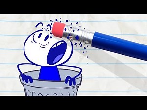 Pencilmate Gets Trashed! -in- ONE MAN'S TRASH IS ANOTHER MAN - Pencilmation Cartoons