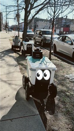 passed a scary gang of robots