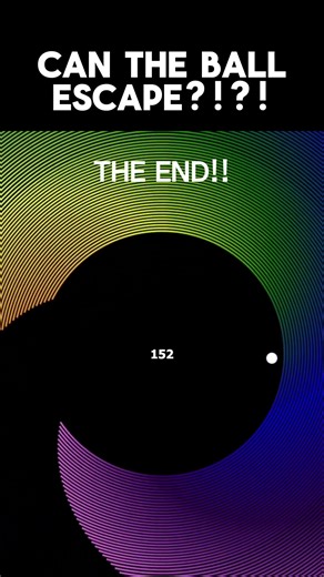 Can The Ball Escape #satisfying #bouncingballs #simulation