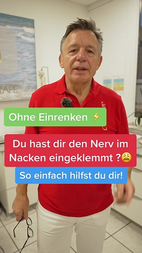Du hast dir den Nerv im Nacken eingeklemmt? 🥲 Diese einfache und gesunde Methode hilft dir! #nerveingeklemmt #nackenschmerzen #gesundheit #gesundheitstipps #rehabilitation #lifehack