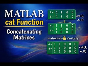 MATLAB cat Function Explained | Concatenating Matrices Horizontally & Vertically