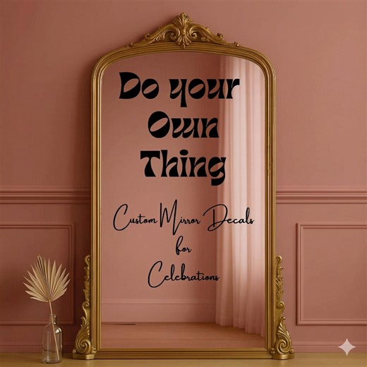 Custom Wedding Decal: Wedding Welcome Sign – Elegant Modern Mirror Design – for Bride and Groom Ceremony - Etsy