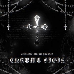Chrome Sigil, Animated Twitch Overlay Package, Cyber Sigilism Inspired Stream Overlays, Black & White Gothic Stream Pack, Y2K Twitch - Etsy Australia