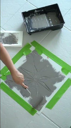 Transforming floors one brushstroke at a time ✨🖌️ Did you know that you can paint tiles using