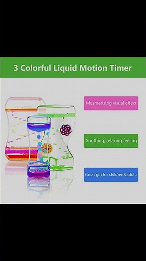 Coitak Liquid Motion Bubbler Timer - Fun and Calming Fidget Toy!