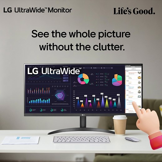 Are you tired of having limited screen space? The LG UltraWide™ Monitor provides the expansive panoramic view you need to unleash your creativity while handling multiple projects. Expand your workspace with the LG UltraWide™ Monitor. Buy here: https://www.lg.com/ph/monitors/lg-29wq500-b #LifesGood | LG Global