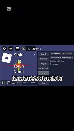 Sinking town ROBLOX Audio id #robloxaudio #roblox #3