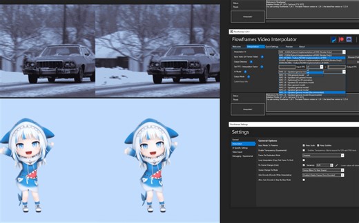 视频AI补帧工具-Flowframes