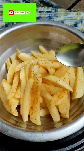 how to make french fries in microwave oven#shorts ##