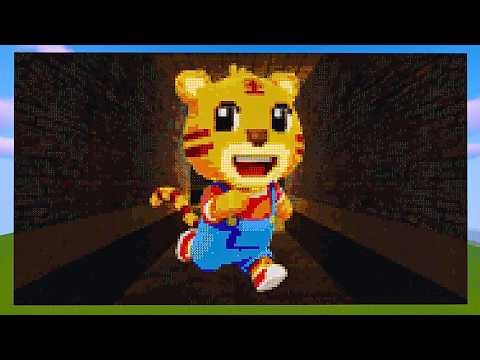 Mural of Baby Tiger I MINECRAFTIFIED Nextbots l Garry's Mod Nextbots