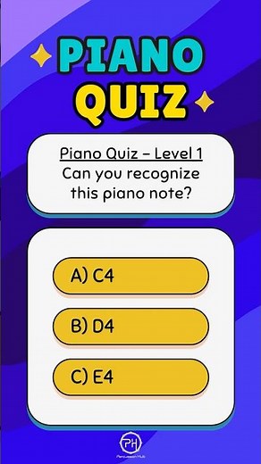 Piano Ear Quiz 01 – Can You Identify C4 to F4 by Sound? Beginner Level Challenge!