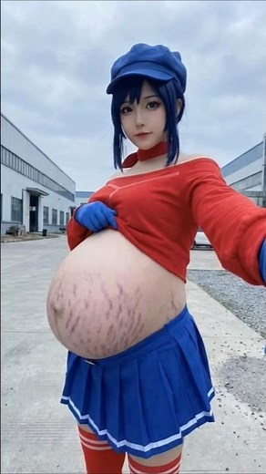 Pregnant Cappie Mita Cosplay | 2