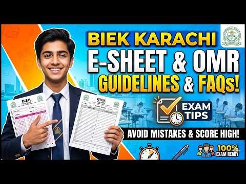 BIEK Karachi: How to Fill E-Sheet & OMR Sheet | Complete Guide 2026