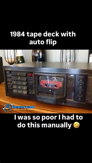 15K views · 320 reactions | 1980s technology at its best #technology #retrospectivaspotify #retrotech #tapedeck #oldschool #childhoodmemories #childhood #techtok #classics #autoflip | Nostalgia Wizard | Facebook