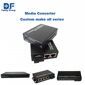 [Hot Item] 10/100/1000m/10g Sm/mm Dual Fiber SFP Industrial Media Converter