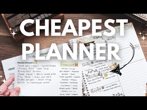 Using a Notebook as a Planner - Making it all work and saving money! 💰 DIY planner