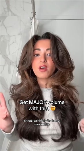 The only acceptable hair refresh routine this year 🤯 Want INSANE volume? Here’s the secret you didn’t know you needed: Xtra Large Bombshell Volumizer on dry hair. Try it once and you'll be hooked besties 💅 | Color Wow