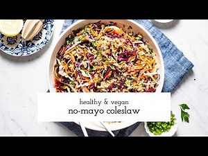 Vegan and Healthy No Mayo Coleslaw Recipe