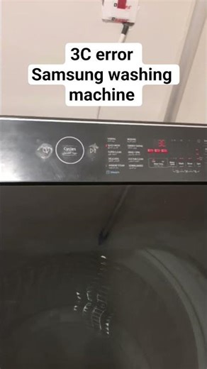3C error Samsung washing machine solved