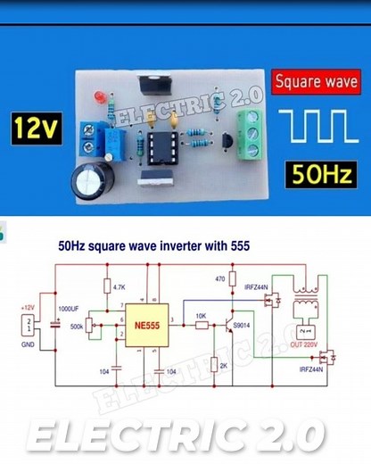 diy Square Wave Inverter Schematic #fblifestyle | Electric 2.0